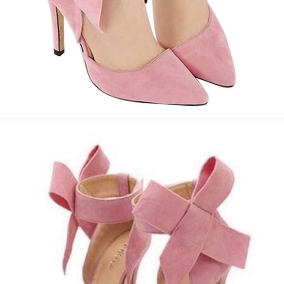 Bow Tie Pink High Heels - Picture 6 of 15